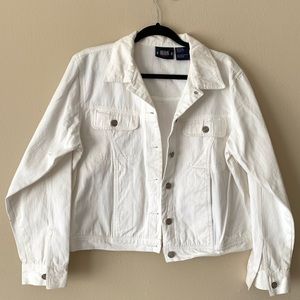 BILLBLASS JEANS WHITE JEAN JACKET 100% Cotton